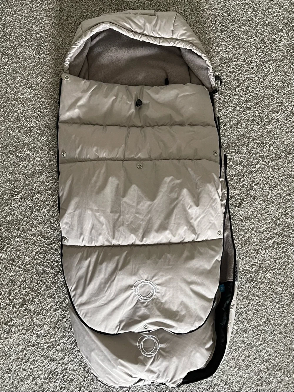 Bugaboo Performance Footmuff Dune Taupe Stroller Foot Muff Cozy Cover